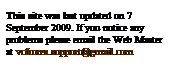 Text Box: This site was last updated on 7 September 2009. If you notice any problems please email the Web Master at vcfkorea.support@gmail.com